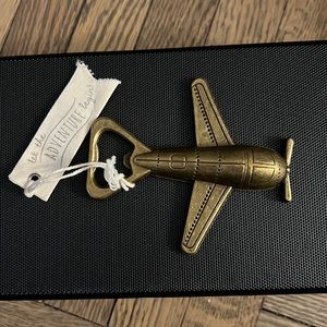New Kate Aspen Airplane Bottle Opener